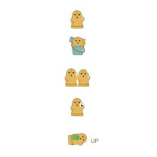 ＃PMダンシングプチシール/オドルハニ : Dancing Puchi Seal おどるはにわ プチサイズのかわいいはにわステッカー : カミオジャパン : PM dancing petite seal/odorhani : 4550432294042