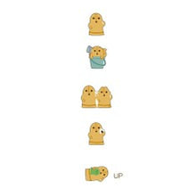 Load image into Gallery viewer, PMﾀﾞﾝｼﾝｸﾞﾌﾟﾁｼｰﾙ/ｵﾄﾞﾙﾊﾆ Dancing Puchi Seal おどるはにわ プチサイズのかわいいはにわステッカー カミオジャパン(Kamiojapan) :4550432294042
