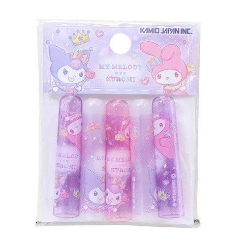 ＃マイメロディ＆クロミ[鉛筆キャップ]えんぴつカバー5本セット/キラキラドレス サンリオ ｶﾐｵ :4550433068000