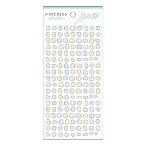 CRUX MOJI DECO STICKER/Pastel Hiragana Sticker Album Lucky Bag Round Stylish Album Decoration Heart Sticker Smartphone Letter Sticker Schedule Book Notebook Time Keeper: 4550451071044