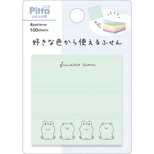 CRUX Sticky Notes - Fluffy Time sticky notes that can be used from your favorite color, sticky notes, Post-it, cute, stylish, speech bubble, small, character, memo pad, schedule book, notebook timekeeper :4550451089438