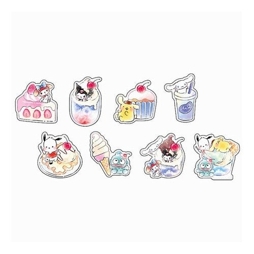 ＃サンリオキャラクターズ ＃ﾁｱﾌﾙｺﾚｸﾄｽﾃｯｶｰ/ｻﾝﾘｵｷｬﾗｸﾀｰｽﾞ_ｽｲｰﾂ ｸﾗｯｸｽ :4550451234111