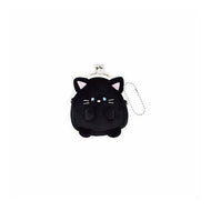 ＃ﾇｲｸﾞﾙﾐｶﾞﾏｸﾞﾁｺｲﾝｹｰｽ ｸﾛﾈｺ クラックス --- ぬいぐるみがま口コインケース クロネコ : Nigrumigamagachi coin case black cat :4550451362173