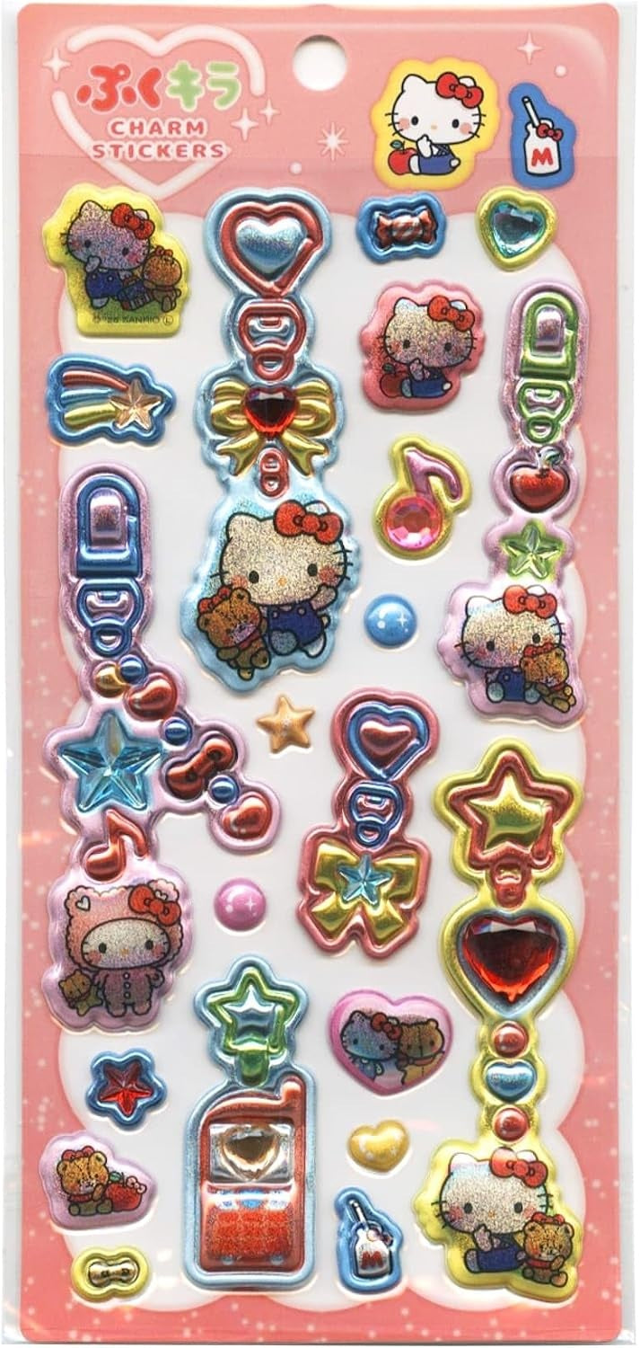＃サンリオプクキラチャームステッカーハロー : クラックス : Sanrio Puku Kira Charm Sticker Hello : 4550451377313