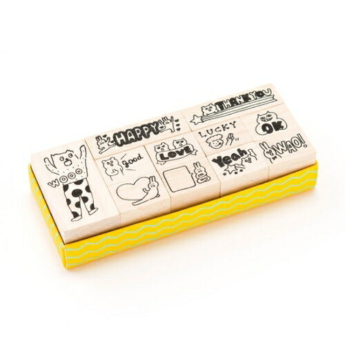 IROHA いろは出版 ｽﾀﾝﾌﾟ ･ AIUEOSTAMP ｾｯﾄ HAPPYWORD AIUEO ｽﾀﾝﾌﾟ台 ｵｰﾀﾞｰ ｷｬﾗｸﾀｰ かわいい 手帳 印鑑 ﾊﾝｺ  ｽｹｼﾞｭｰﾙ帳 手帳のﾀｲﾑｷｰﾊﾟｰ :4560486587526