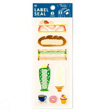 Load image into Gallery viewer, iroha いろは出版 ｼｰﾙ ･ AIUEO LABEL SEAL ASRL-01 FOOD ｼｰﾙ帳 福袋 ｽｹｼﾞｭｰﾙ ﾃﾞｺ ｽﾃｯｶｰ ﾀﾞｲｱﾘｰ ごほうび 花 ｱﾙﾌｧﾍﾞｯﾄ  ｽｹｼﾞｭｰﾙ帳 手帳のﾀｲﾑｷｰﾊﾟｰ :4560486598300
