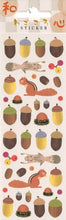 Load image into Gallery viewer, S&amp;C Corporation S&amp;C Corporation Seals - Washi Acorn Squirrel Seal Book Lucky Bag Round Stylish Album Decoration Heart Large Quantity Sticker Smartphone Reward Flower Cute Schedule Book Notebook Timekeeper: 4562295519941
