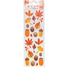 画像をギャラリービューアに読み込む, ＃ｽﾃｯｶｰ落ち葉どんぐり --- : Sticker fallen leaves acorn :4562295521975
