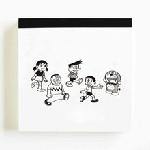 Load image into Gallery viewer, GREENFLASH GREENFLASH Notebook Square Doraemon Memo Pad Square minna grid ruled line blank sticky notes memo pad cute stylish small ring character schedule book Timekeeper for Notebooks :4562482813265
