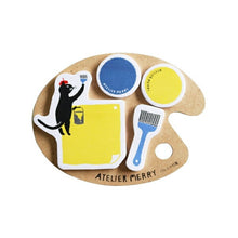 Load image into Gallery viewer, GREENFLASH Stationery Atelier Mely Palette Sticky Notes Cat Sticky Notes Post-it Notes Cute Stylish Speech Bubble Schedule Book and Organizer Time Keeper: 4562482823219
