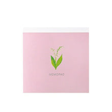 Load image into Gallery viewer, GREENFLASH Memo Pad Square BROOCHIR suzuran (Lily of the Valley) A5 B5 Grid Lined Blank Sticky Notes Cute Stylish Small Ring Character Schedule Book Time Keeper :4562482824179
