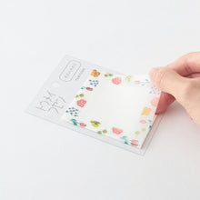 Load image into Gallery viewer, GREENFLASH ｸﾞﾘｰﾝﾌﾗｯｼｭ 手帳小物 ･ KOHAKU ﾄｳﾒｲﾌｾﾝ 透明付箋 flower 花 付箋紙 ﾎﾟｽﾄｲｯﾄ ふせん かわいい おしゃれ 吹き出し ｽｹｼﾞｭｰﾙ帳 手帳のﾀｲﾑｷｰﾊﾟｰ :4570057730183
