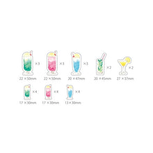 画像をギャラリービューアに読み込む, ＃フレークシール ＃ﾄｳﾒｲﾌﾚｰｸｼｰﾙ(drink) --- Green Flash KOHAKU トウメイ 25枚入 (drink) 手帳デコ KK-043 : flake seal Toumei flake seal (drink) :4570057736536
