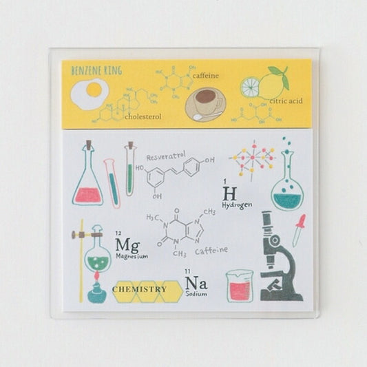 Green Flash ｸﾞﾘｰﾝﾌﾗｯｼｭ 手帳小物 ･ STUDY HOLIC ｸﾘｱｶﾊﾞｰ付箋 化学 付箋紙 ﾎﾟｽﾄｲｯﾄ ふせん かわいい おしゃれ 吹き出し 小さい ｷｬﾗｸﾀｰ ﾒﾓ帳 ｽｹｼﾞｭｰﾙ帳 手帳のﾀｲﾑｷｰﾊﾟｰ :4570057738431