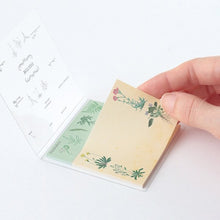 Load image into Gallery viewer, ＃ｸﾘｱｶﾊﾞｰ付箋(植物学) --- : Clear cover sticky notes (botany) :4570057738530
