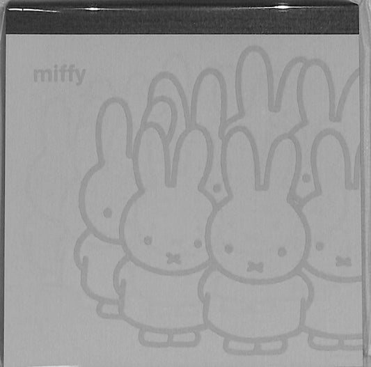 Green Flash　ミッフィー miffy メモパッド・スクエア　ｸﾞﾚｰ　集合　集まれ かわいい おもしろ 伝言 ふせん  ｽｹｼﾞｭｰﾙ帳 手帳のﾀｲﾑｷｰﾊﾟｰ　　ｸﾞﾘｰﾝﾌﾗｯｼｭ :4570057743985