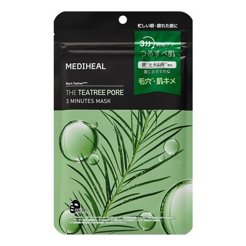 ＃３ミニッツシートマスク　ティーツリーポア : 3 minute sheet mask tea tree pore : 4570128221886 :4570128221886