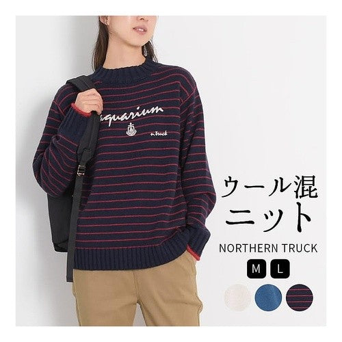 ＃ノーザントラック NT-NHSH3649-M-32 Mネイビー(ボーダー) :4570151204245
