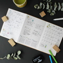 Load image into Gallery viewer, YAMAZAKURA Stamp - Frame Stamp Square mizutama02 Dog Stamp Pad Ink Cute Character Planner Illustration 6mm 5 pieces 3 pieces Reward Stamp Office Teacher Planner Timekeeper: 4571105929580
