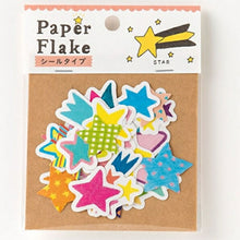 Load image into Gallery viewer, IROHA いろは出版 ｼｰﾙ ･ PAPER FLAKE APFS-04 ｽﾀｰ ｼｰﾙ帳 福袋 ｽｹｼﾞｭｰﾙ ﾃﾞｺ ｽﾃｯｶｰ ﾀﾞｲｱﾘｰ ごほうび 花 ｱﾙﾌｧﾍﾞｯﾄ  ｽｹｼﾞｭｰﾙ帳 手帳のﾀｲﾑｷｰﾊﾟｰ :4573468142613
