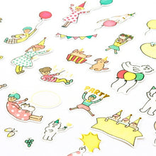 Load image into Gallery viewer, IROHA いろは出版 ｼｰﾙ ･ PAPER FLAKE APFS-08 balloonparty ｼｰﾙ帳 福袋 ｽｹｼﾞｭｰﾙ ﾃﾞｺ ｽﾃｯｶｰ ﾀﾞｲｱﾘｰ ごほうび 花 ｱﾙﾌｧﾍﾞｯﾄ  ｽｹｼﾞｭｰﾙ帳 手帳のﾀｲﾑｷｰﾊﾟｰ :4573468142651
