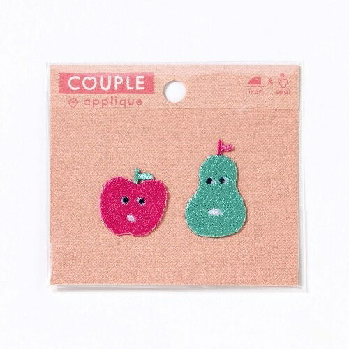 IROHA いろは出版 シール ・ AIUEOAPPLIQUECOUPLEAQCP-13 FRUITSCHAN アップリケ ワッペン 刺繍 シール帳 福袋 スケジュール デコ ステッカー ダイアリー ごほうび 花 アルファベット  スケジュール帳 手帳のタイムキーパー :4573468145737