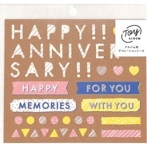 ＃ＴＯＹ　ＤＥＣＯＳＥＡＬ　シール　アニバーサリー　ANNIVERSARY --- : TOY DECOSEAL Seal Anniversary ANNIVERSARY :4573468155453
