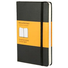 Load image into Gallery viewer, メール便送料無料　MOLESKINE モレスキン(モールスキン)黒　ﾌﾞﾗｯｸ　ノート モレスキンXS約゛105mm×約65mm ルールド ノートブック 横罫 XS 連絡帳 自由帳 方眼 横罫 B7 b7 かわいい  スケジュール帳 手帳のタイムキーパー :4580295865578

