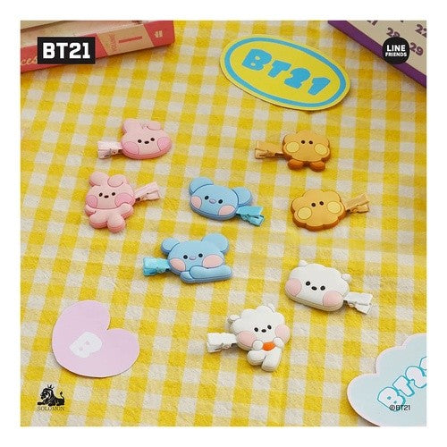 ＃ソロモン商事 BT21 minini HAIR CLIP ヘアピン :4580586482293