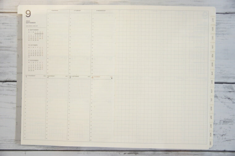 [20% OFF! Limited Time Offer] [Mail便送料無料] Diary 2023 2022 September Start Schedule Book LACONIC 2023 January Start Weekly Vertical Left B6 Typography Gantt Chart Work Plan Size Monthly Diary Timekeeper :4948197024002