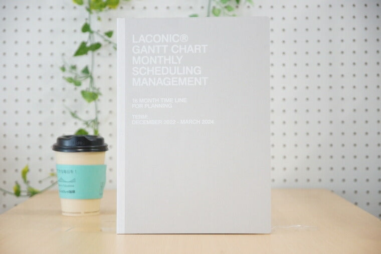 [10% OFF ★ Limited Time Offer] [Mail便送料無料] Diary Schedule Book LACONIC 2023 January Start 2022 December Start Monthly A4 Gantt Chart Craft Chipboard Eto Refill Work Plan Size Diary Timekeeper: 4589988491971