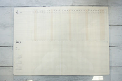 [10% OFF ★ Limited Time Offer] [Mail便送料無料] Diary Schedule Book LACONIC 2023 January Start 2022 December Start Monthly A4 Gantt Chart Craft Chipboard Eto Refill Work Plan Size Diary Timekeeper: 4589988491971