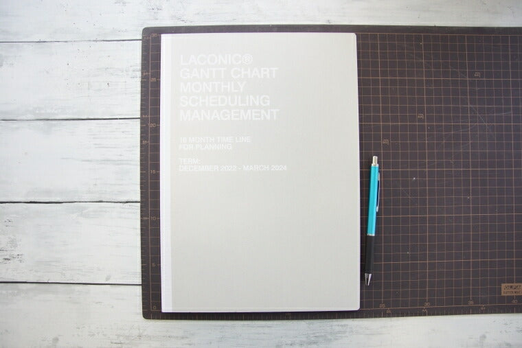 [10% OFF ★ Limited Time Offer] [Mail便送料無料] Diary Schedule Book LACONIC 2023 January Start 2022 December Start Monthly A4 Gantt Chart Craft Chipboard Eto Refill Work Plan Size Diary Timekeeper: 4589988491971