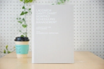 [10% OFF ★ Limited Time Offer] [Mail便送料無料] Diary Schedule Book LACONIC 2023 January Start 2022 December Start Monthly A4 Gantt Chart Craft Chipboard Eto Refill Work Plan Size Diary Timekeeper: 4589988491971