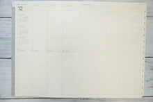 Load image into Gallery viewer, [20% OFF] 10x points★ Notebook Schedule Book LACONIC 2023 April Start 2023 March Start Weekly Vertical Left A5 ToiToiToi Weekly LALM75-260 Gantt Chart Refill Work Planner Stylish Cute :4589988489435
