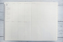 Load image into Gallery viewer, [20% OFF] 10x points★ Notebook Schedule Book LACONIC 2023 April Start 2023 March Start Weekly Vertical Left A5 ToiToiToi Weekly LALM75-260 Gantt Chart Refill Work Planner Stylish Cute :4589988489435
