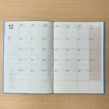 Load image into Gallery viewer, [SALE price 1000 yen!] LACONIC 2024 (starts Dec 2023) Planner Monthly (block) A5 Work Planning Diary 2 Pockets Diary Schedule Book Planner Time Keeper: 4948197025023
