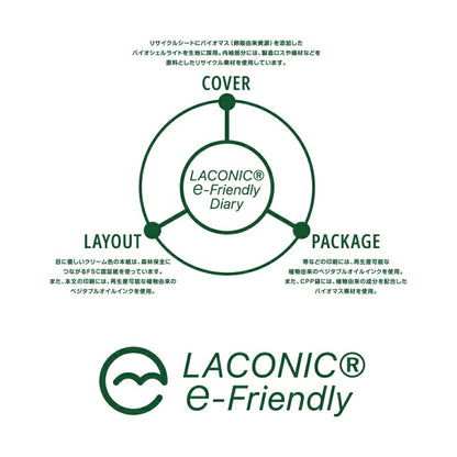 【SALE価格★】LACONIC ﾗｺﾆｯｸ 手帳 手帳 2025  4月 始まり （3月始まり）ｳｨｰｸﾘｰ B6 ﾗｯﾌﾟﾄｯﾌﾟﾀﾞｲｱﾘｰ e-friendly ﾊｰﾄﾞｶﾊﾞｰ ﾈｰﾑﾎﾟｹｯﾄ 仕事計画 ﾋﾞｼﾞﾈｽ  ｰ ﾀﾞｲｱﾘｰ 横長  ｽｹｼﾞｭｰﾙ帳 手帳のﾀｲﾑｷｰﾊﾟｰ :4580749644759
