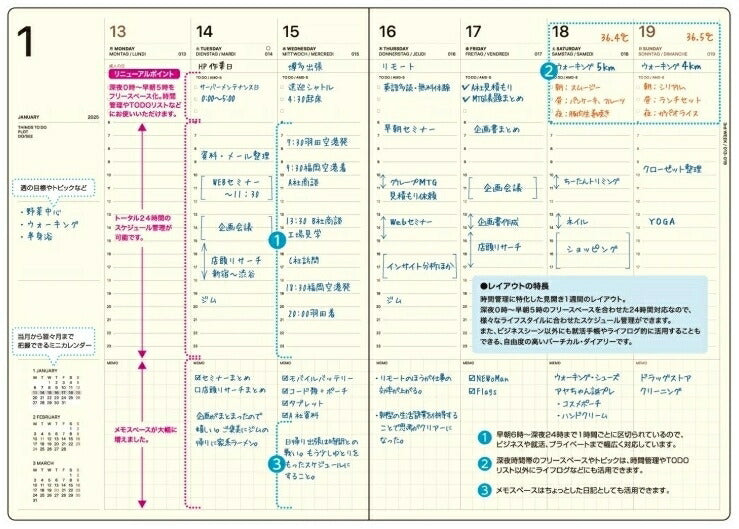 LACONIC ﾗｺﾆｯｸ 2026 2025年 12月始まり 手帳 週間ﾊﾞｰﾃｨｶﾙ式(ﾊﾞｰﾁｶﾙ) A5 A5W ﾜｰｸﾀﾞｲｱﾘｰ ﾀｲﾎﾟｸﾞﾗﾌｨ 年号 ﾊｰﾄﾞｶﾊﾞｰ 十二支 午 干支 24時間対応 仕事計画 ﾀﾞｲｱﾘｰ  ｽｹｼﾞｭｰﾙ帳 手帳のﾀｲﾑｷｰﾊﾟｰ :4948197026433