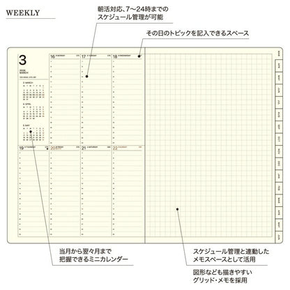 【セット購入で送料無料】 LACONIC ﾗｺﾆｯｸ 2026 3月始まり (2026年4月始まり) 手帳 週間ﾊﾞｰﾃｨｶﾙﾚﾌﾄ式(ﾊﾞｰﾁｶﾙ) B6 VL ﾊﾞｰﾁｶﾙﾚﾌﾄ ﾜｰｸﾀﾞｲｱﾘｰ 年号 ﾄｲﾄｲﾄｲ ﾎﾟｹｯﾄ ﾘﾌｨﾙ 仕事計画 ﾀﾞｲｱﾘｰ  ｽｹｼﾞｭｰﾙ帳 :4948197024712
