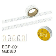Load image into Gallery viewer, EL COMMUN Seal EGYPTIAN MASKING TAPE MEDJED Seal Book Lucky Bag Round Stylish Album Decoration Heart Large Quantity Sticker Smartphone Reward Flower Cute Schedule Book Notebook: 4582529494882
