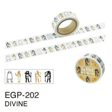 Load image into Gallery viewer, EL COMMUN EL COMMUN Seal ・ EGYPTIAN MASKING TAPE EGYPTIAN MASKING TAPE DIVINE Seal Book Lucky Bag Round Stylish Album Decoration Heart Large Quantity Sticker Smartphone Reward Flower Cute Schedule Book Diary :4582529494899
