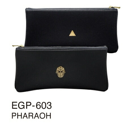 EL COMMUN ｴﾙｺﾐｭｰﾝ ﾊﾞｯｸ･小物 ･ EGYPTIAN FLAT PEN CASE ｴｼﾞﾌﾟｼｬﾝ ﾌﾗｯﾄﾍﾟﾝｹｰｽ PHARAOH ﾍﾟﾝｹｰｽ 筆箱 ｼﾝﾌﾟﾙ おしゃれ 大容量 ｸﾘｱ  ｽｹｼﾞｭｰﾙ帳 手帳のﾀｲﾑｷｰﾊﾟｰ :4582529498873