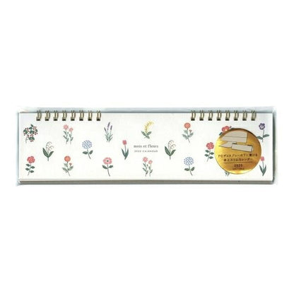 EL COMMUN 2025 January-start Calendar H65 x W250 Desk Ring Type Mois et Fleurs Flower Monday-start MATOKA Design Stylish Adult Cute Schedule Book Timekeeper for Diaries: 4582529513033