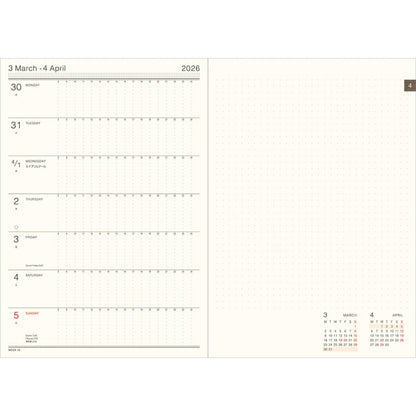 【予約★3月上旬発送】 EL COMMUN ｴﾙｺﾐｭｰﾝ 2026 4月始まり 手帳 週間ﾚﾌﾄ式(ﾎﾘｿﾞﾝﾀﾙ) B6 B6ｳｨｰｸﾘｰ ﾚﾌﾄ Point ﾜﾝﾎﾟｲﾝﾄ Schatz ｼｬｯﾂ ﾏﾄｶ MATOKA ｷｬﾗｸﾀｰ ﾃﾞｻﾞｲﾝ おしゃれ 大人かわいい 手帳ｶﾊﾞｰ :9784471731700