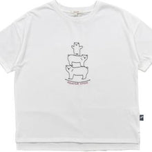 画像をギャラリービューアに読み込む, ＃水族館 刺繍 Tｼｬﾂ 柄B L ｻｲｽﾞ Keitto Tシャツ シロクマ サーカス柄 ホワイト レディース :4582603479019
