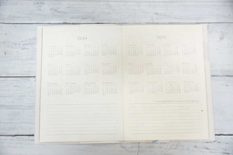 [Mail-bin Shipping Free] LABCLIP 2024 January Start Planner Monthly Block B6 Petit Bouquet Character Design Stylish Adult Cute Planner Cover Diary Disney Botanical Schedule Book Planner Timekeeper :4582355005627