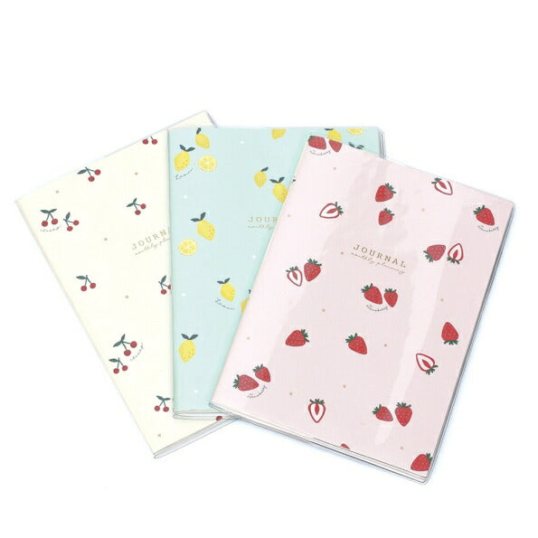 LABCLIP 2026 March Start (April 2026 Start) Diary Monthly (Block) B6 Trio Petit Fruits Gem Long-tailed Tit Rabbit Bear Cherry Stylish Adult Cute Diary Schedule Book Handy Time Keep :4582354954988