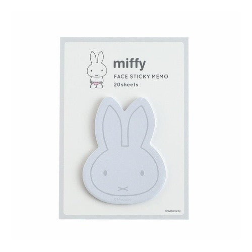 ＃ミッフィー/フェイス付箋　グレー : Miffy/face sticky note gray : 4582739992307 :4582739992307