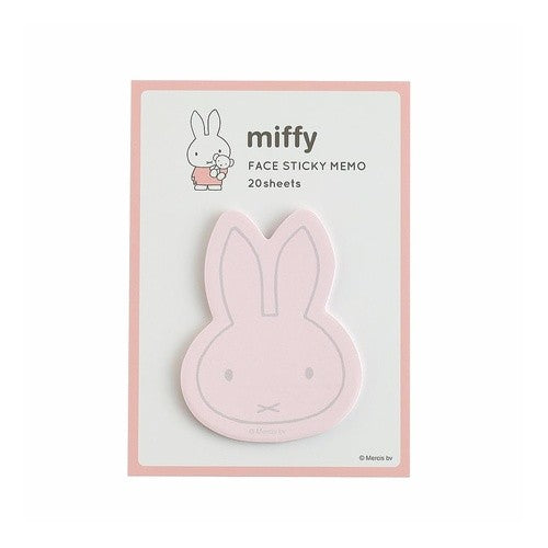 ＃ミッフィー/フェイス付箋　コーラル : Miffy/Face sticky note coral : 4582739992314 :4582739992314